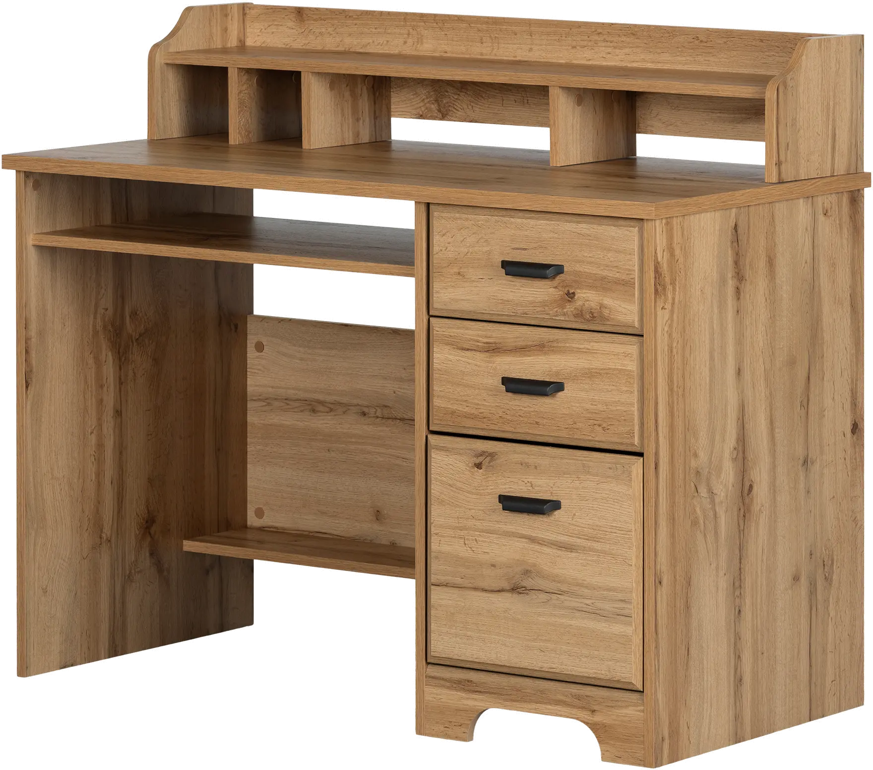 13120 Versa Oak Desk with Hutch-8