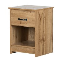 13124 Norkdi Oak 1 Drawer Nightstand- Tassio-5