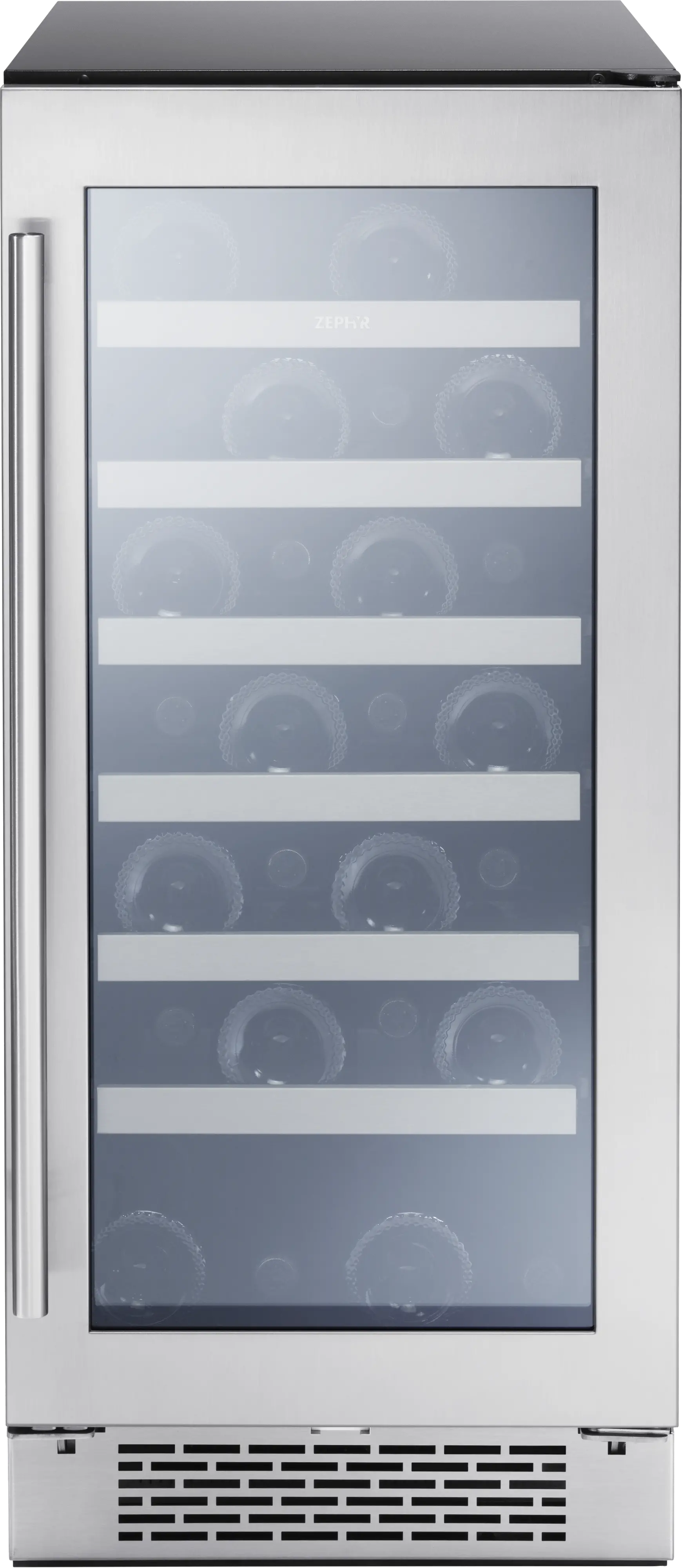 PRW15C01BG Zephyr Presrv Wine Cooler - Stainless Steel, 27 Bottles-1
