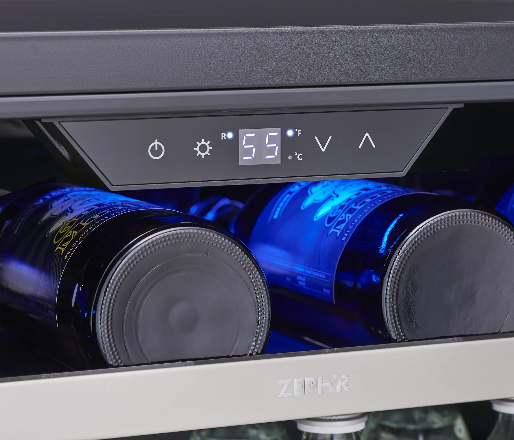 PRW15C01BG Zephyr Presrv Wine Cooler - Stainless Steel, 27 Bottles-7