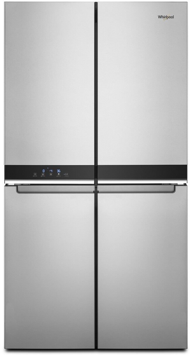 WRQA59CNKZ Whirlpool 36 Inch Four Door French Door Refrigerator - 19 cu. ft., Fingerprint Resistant Stainless Steel-1