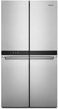 WRQA59CNKZ Whirlpool 36 Inch Four Door French Door Refrigerator - 19 cu. ft., Fingerprint Resistant Stainless Steel