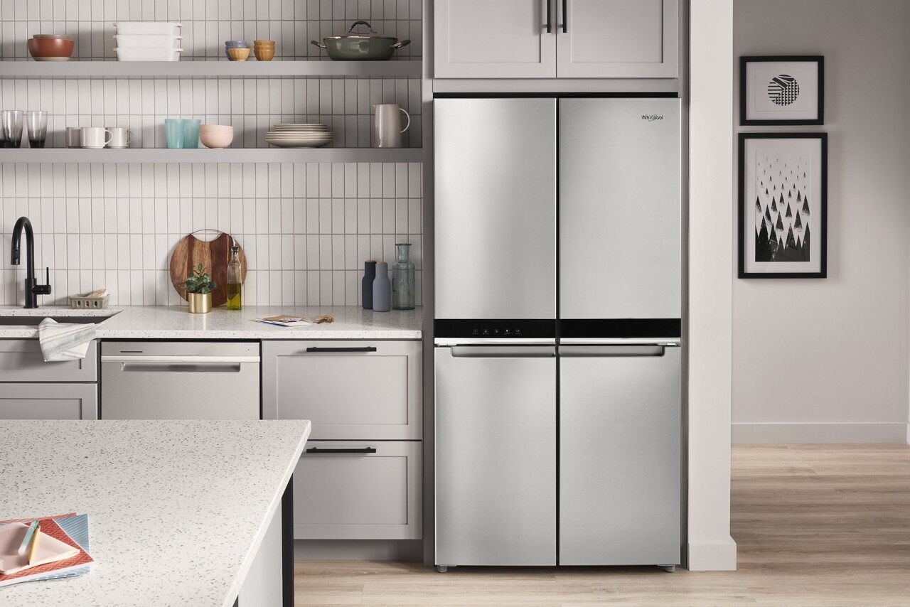WRQA59CNKZ Whirlpool 36 Inch Four Door French Door Refrigerator - 19 cu. ft., Fingerprint Resistant Stainless Steel-4