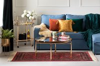 12881 Gold & Glass Coffee Table - Maliza-3