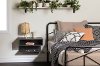 13245 Gray Oak Floating Nightstand- Sazena