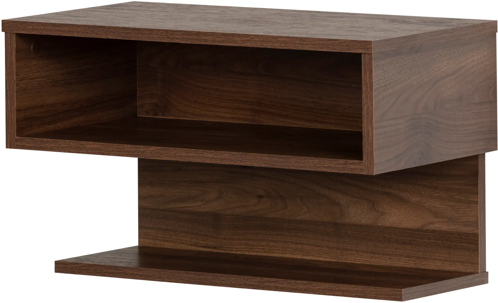 Walnut Floating Nightstand- Sazena-5