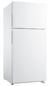 FFHT1824UW Frigidaire 30 Inch Top Mount Refrigerator - 18 cu. ft., White