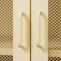 13077 Yellow 2-Door Accent Cabinet- Crea-8
