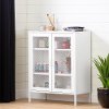 13080 White 2-Door Accent Cabinet- Crea