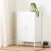 13079 White 2-Door Accent Cabinet- Crea