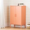13076 Pale Orange 2-Door Accent Cabinet- Crea