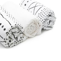 12808 Gray 3-Piece Muslin Baby Crib Set-Dreamit-5