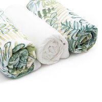 12809 Green 3-Piece Muslin Baby Crib Set- Dreamit-5