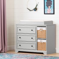 12446 Soft Gray Changing Table- Kanal