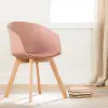100402 Flam Pink and Natural Dining Room Chair - South Shore