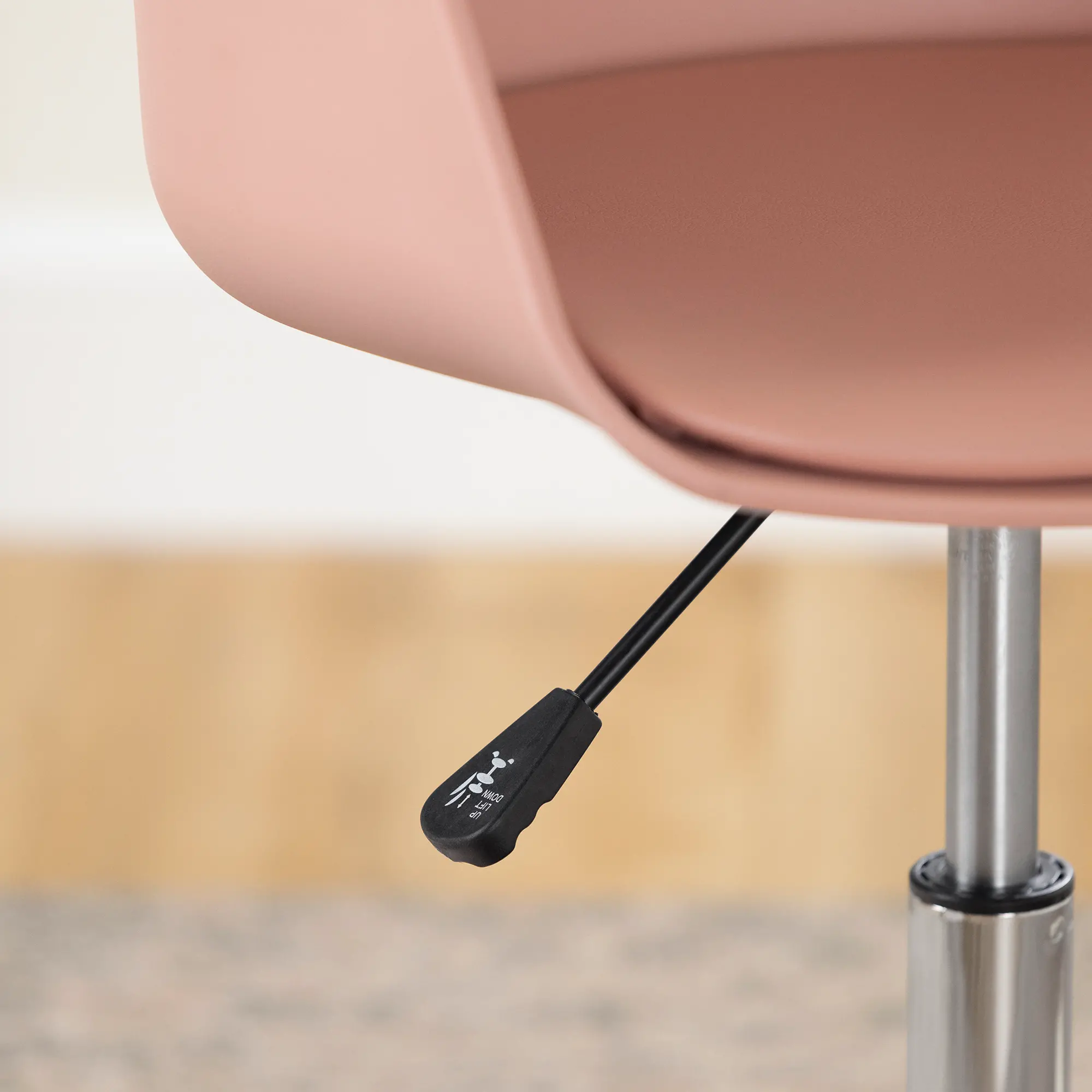 100403 Pink Swivel Office Chair - Flam-4