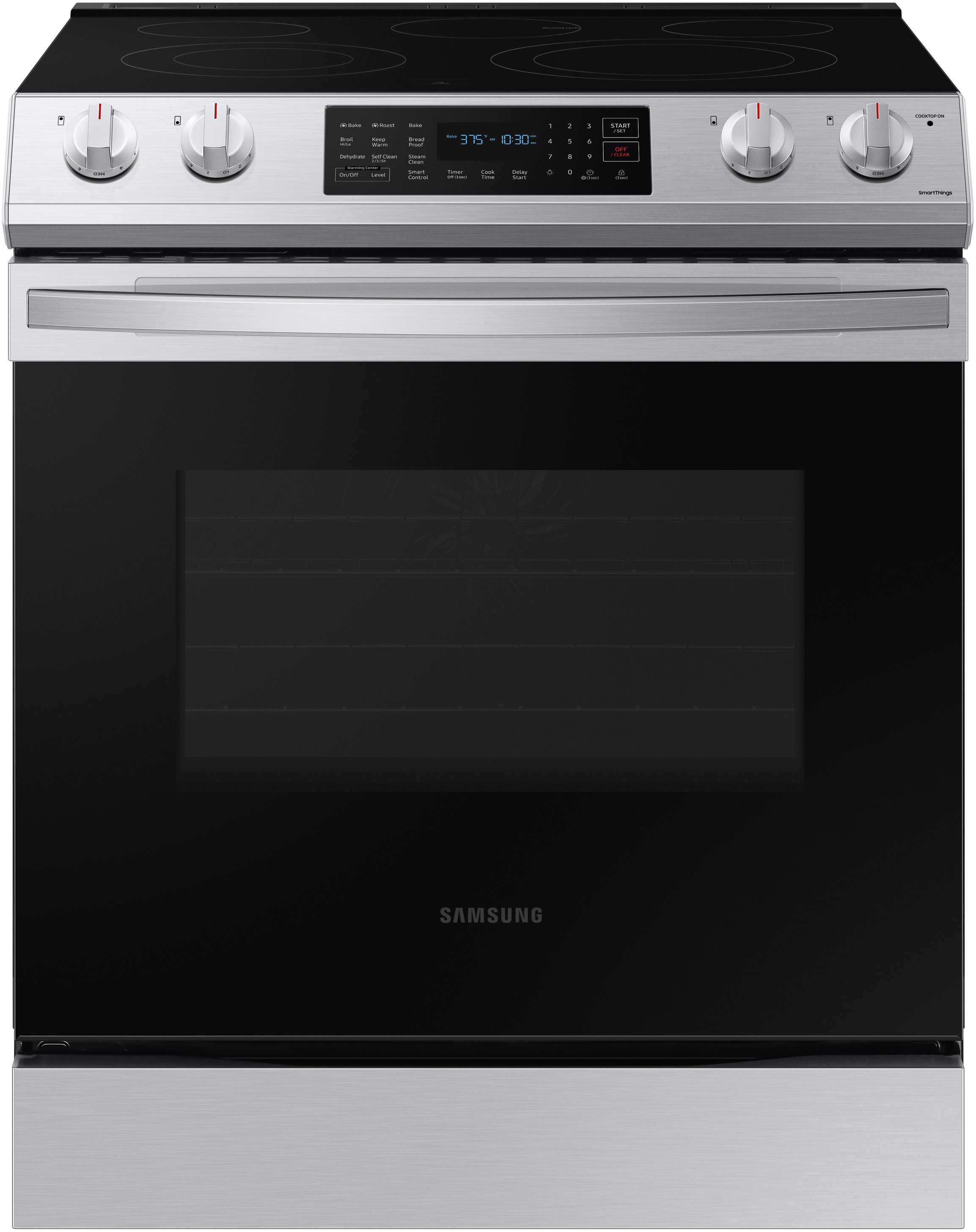 NE63T8311SS Samsung 30 Inch Slide In Electric Smart Range - 6.3 cu. ft. Fingerprint Resistant Stainless Steel-1