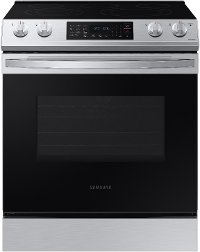 NE63T8311SS Samsung 30 Inch Slide In Electric Smart Range - 6.3 cu. ft. Fingerprint Resistant Stainless Steel