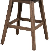 Contemporary Dark Brown 26 Inch Upholstered Swivel Bar Stool - Lanning-5