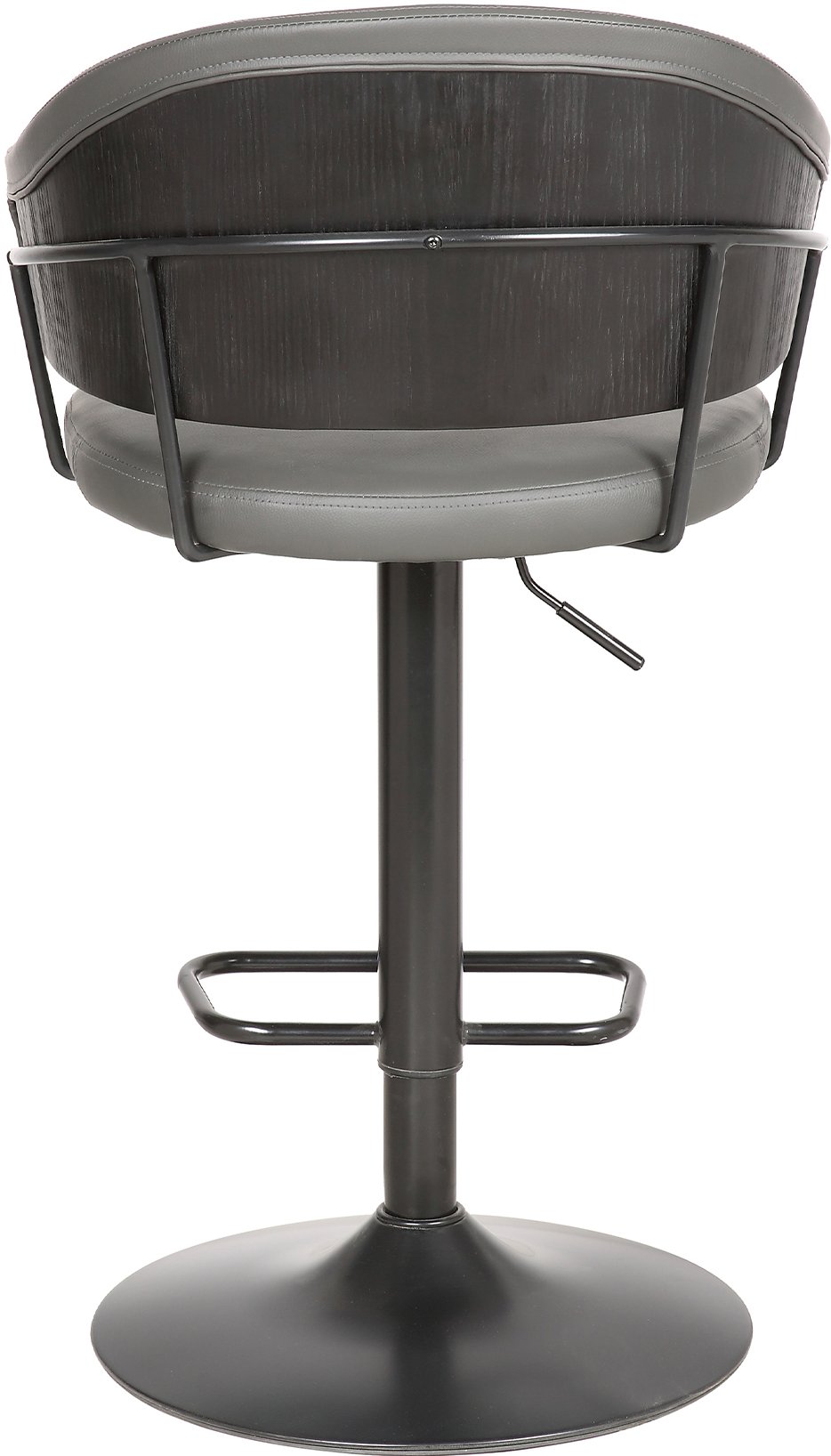 Brody Contemporary Gray Swivel Adjustable Bar Stool-6