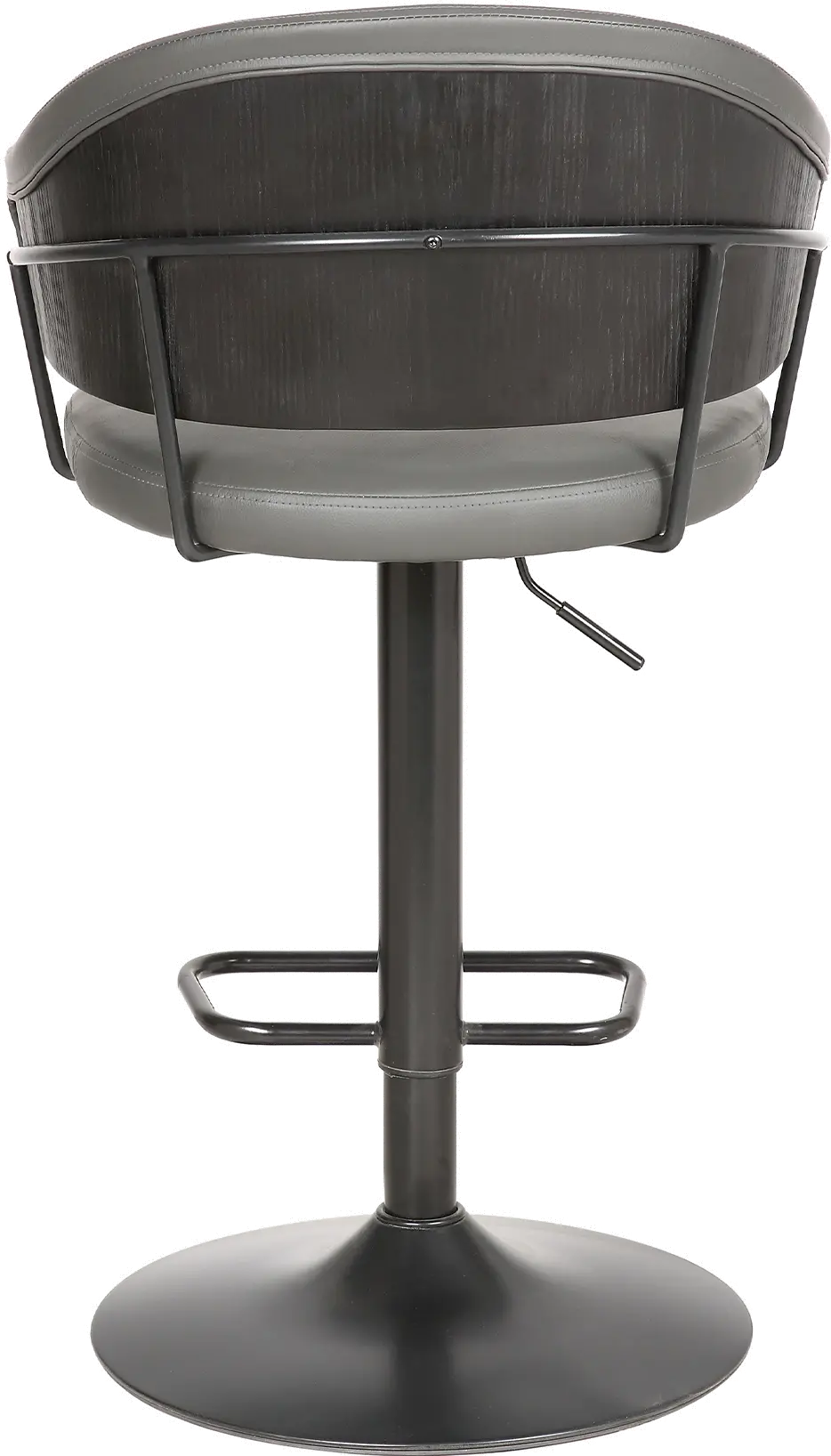 Brody Contemporary Gray Swivel Adjustable Bar Stool-6