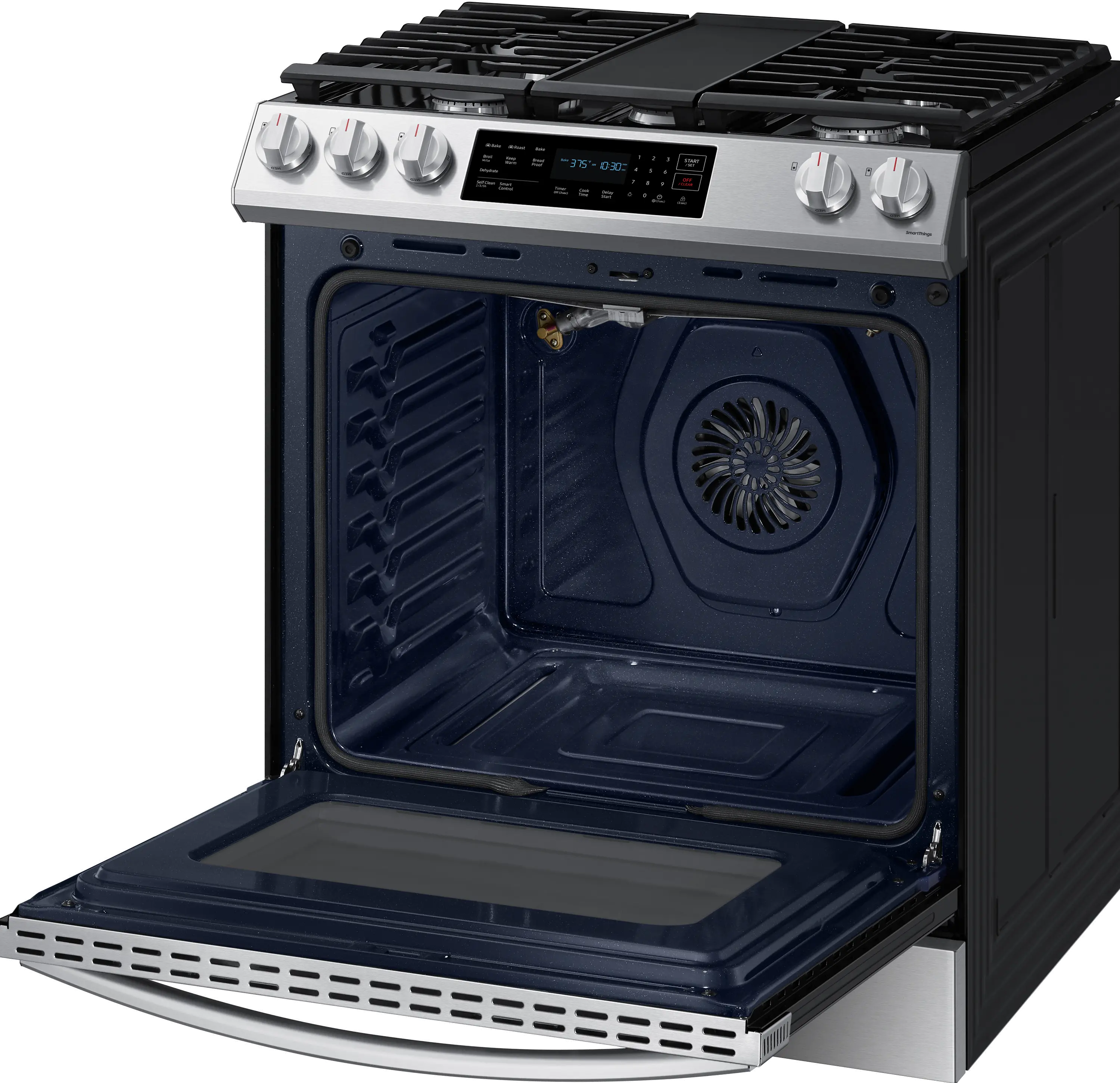 NX60T8311SS Samsung 30 Inch Slide In Gas Range - 6 cu. ft. Fingerprint Resistant Stainless Steel-2