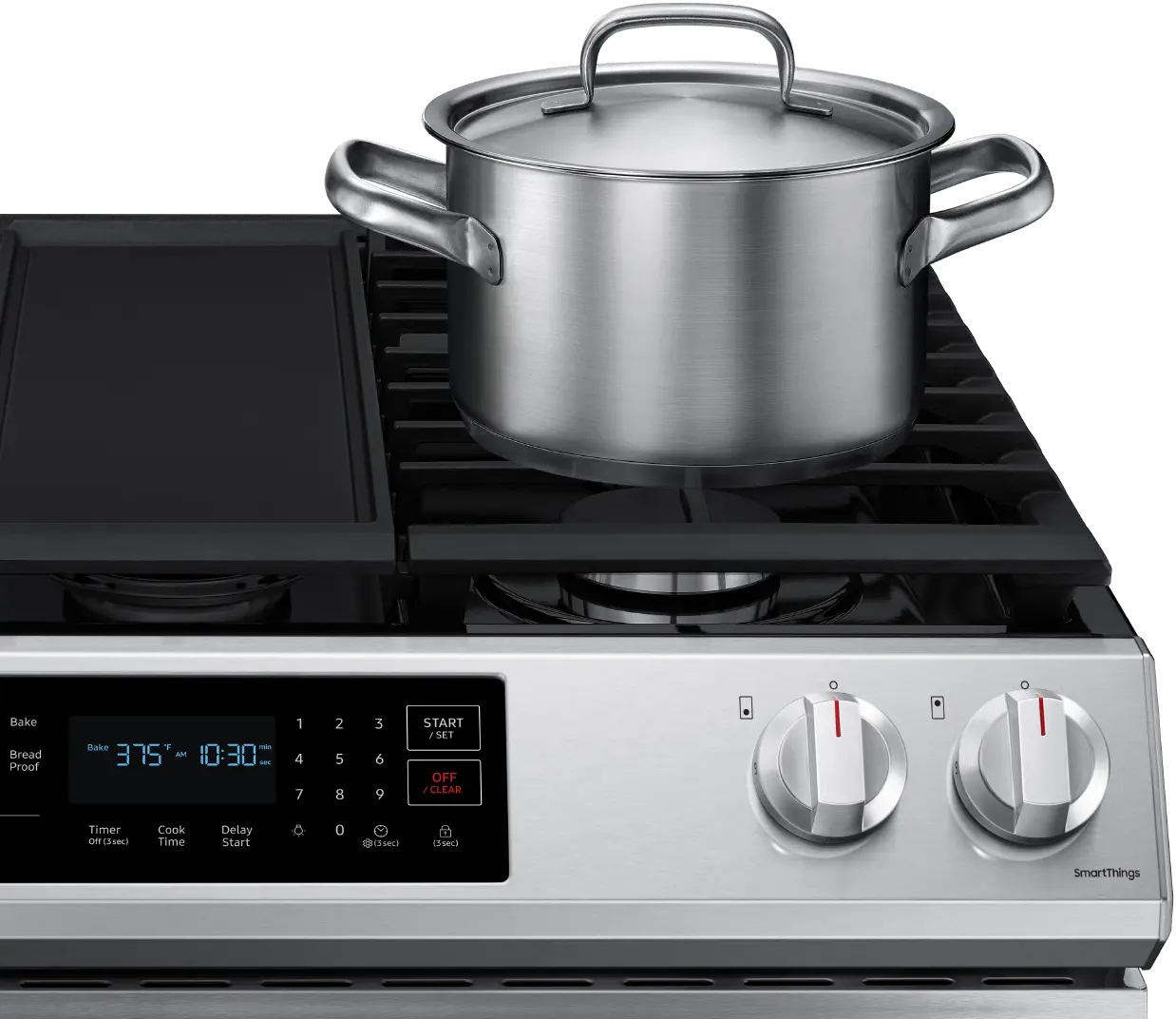 NX60T8311SS Samsung 30 Inch Slide In Gas Range - 6 cu. ft. Fingerprint Resistant Stainless Steel-5