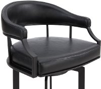 Contemporary Black 26 Inch Swivel Bar Stool - Edy-2