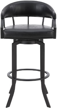 Contemporary Black 26 Inch Swivel Bar Stool - Edy-5