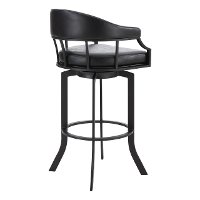Contemporary Black 26 Inch Swivel Bar Stool - Edy-6