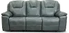 Clearance Chandler Blue Gray Power Reclining Sofa with Hidden Cup Holders