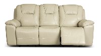 Chandler Linen Power Reclining Sofa with Hidden Cup Holders