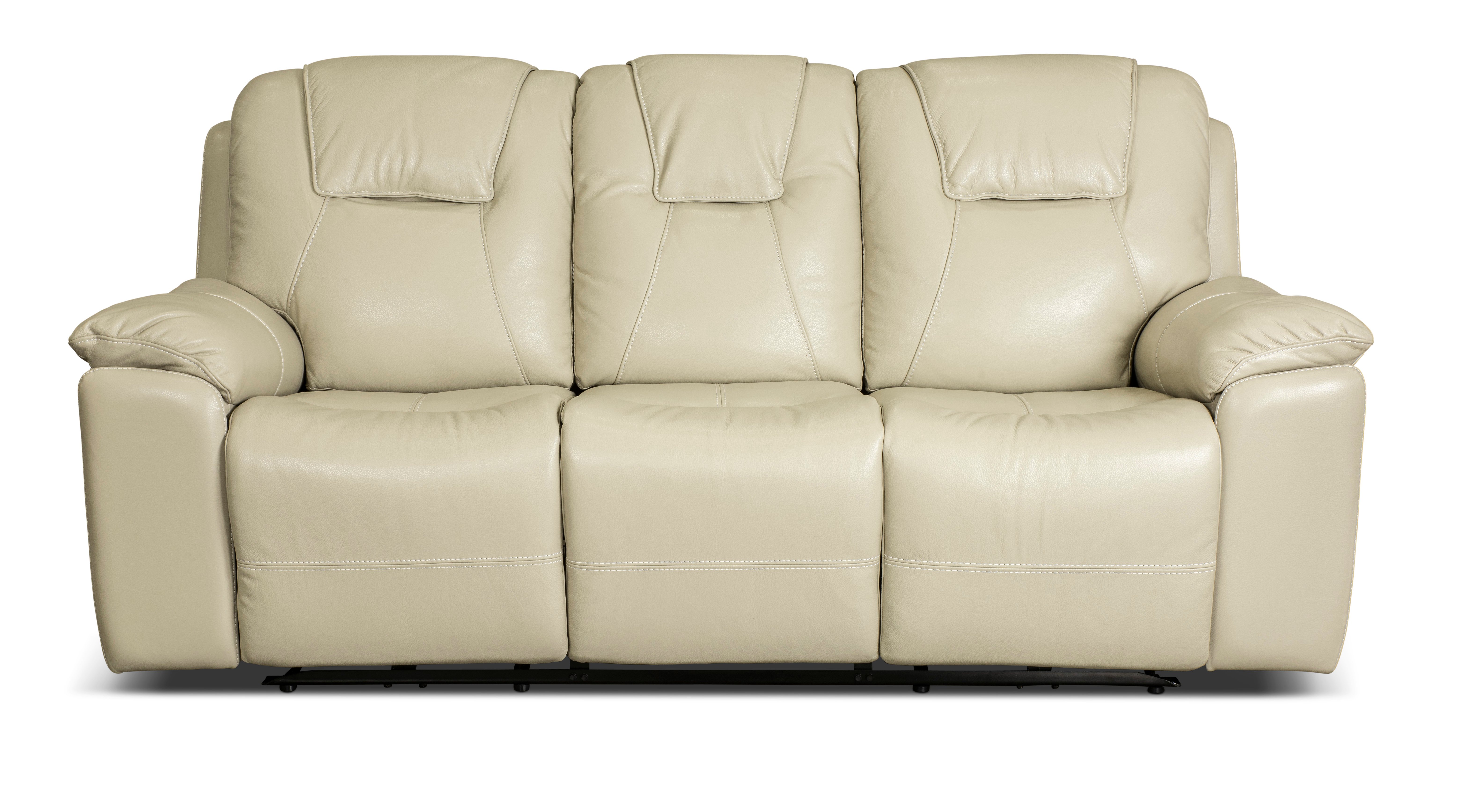 Chandler Linen Power Reclining Sofa with Hidden Cup Holders-3