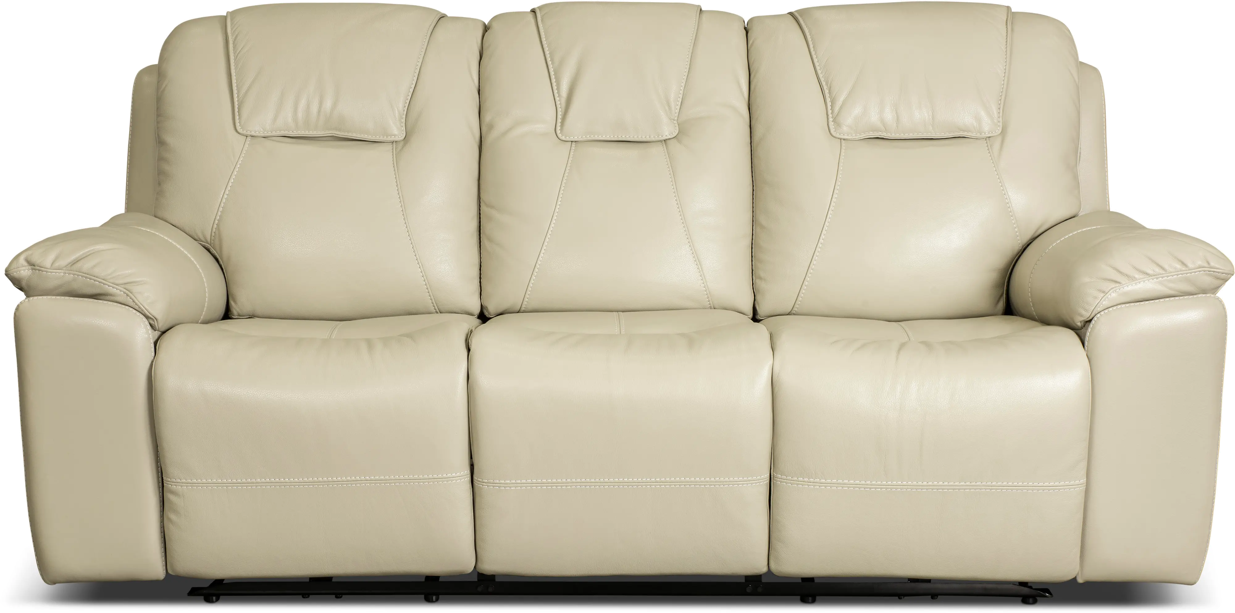 Chandler Linen Power Reclining Sofa with Hidden Cup Holders-3