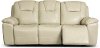 Linen Power Reclining Sofa with Hidden Cup Holders - Chandler