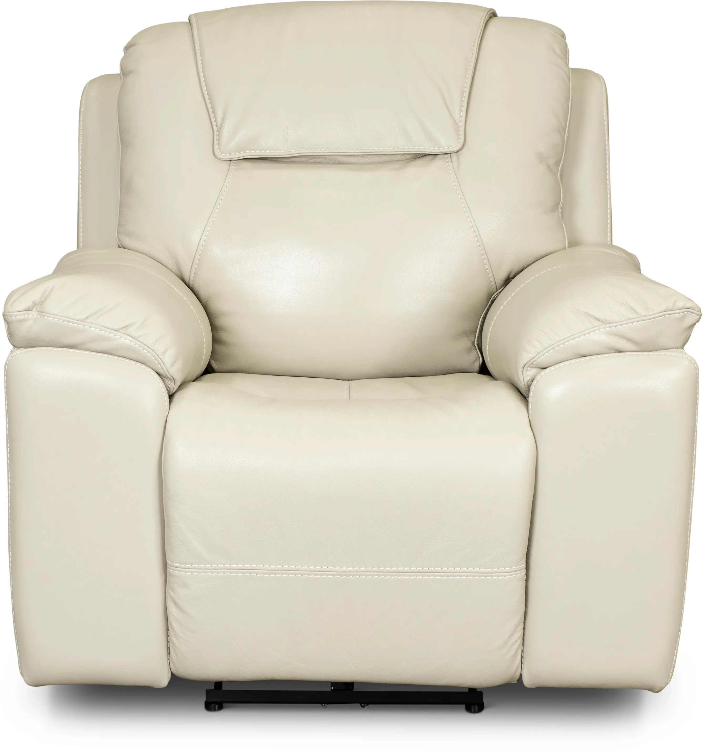 Chandler Linen Wall Saver Power Recliner with Hidden Cup Holders-3