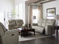 Linen Wall Saver Power Recliner with Hidden Cup Holders - Chandler-6