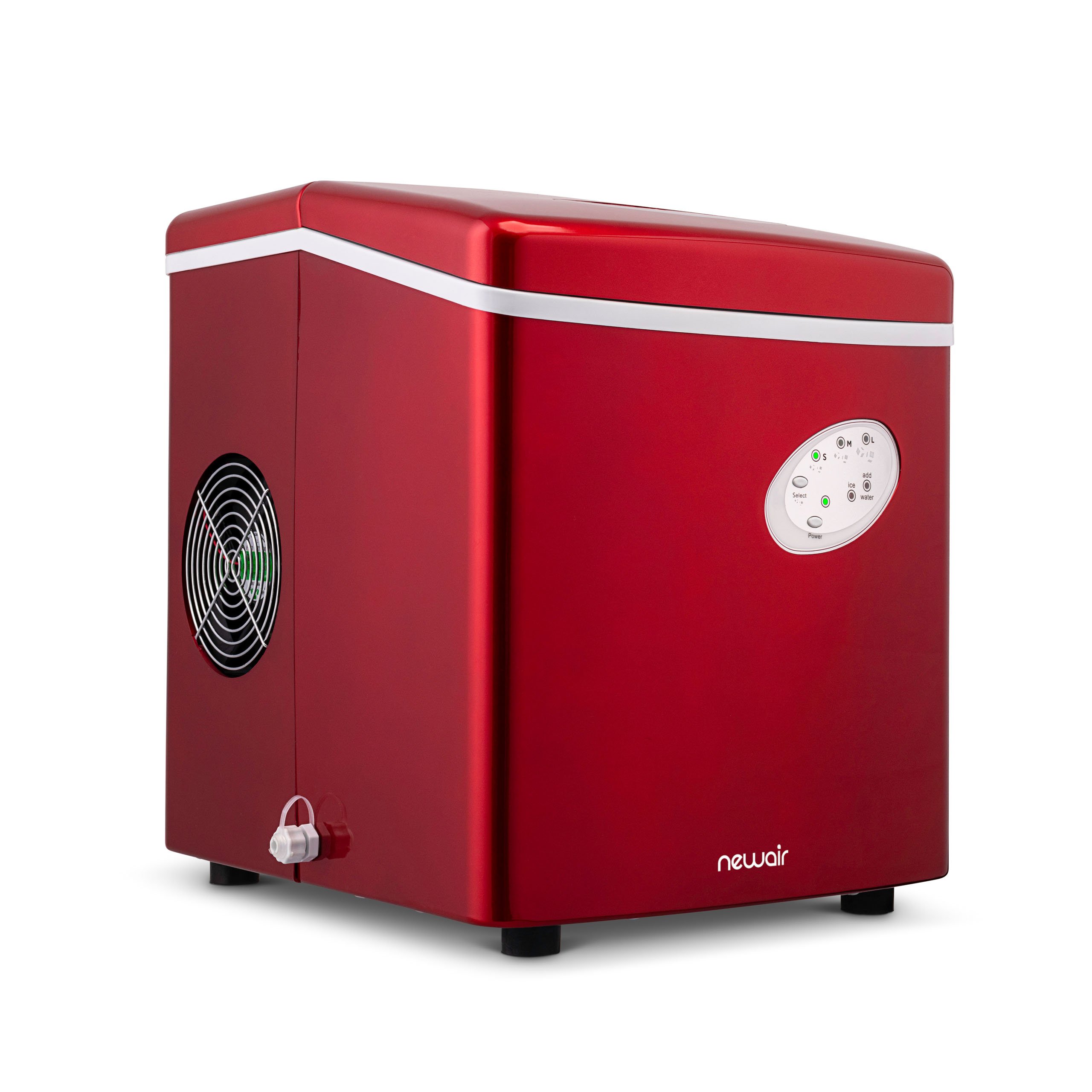 AI-100R New Air Ai-100 28 lb Portable Ice Maker - Red-4