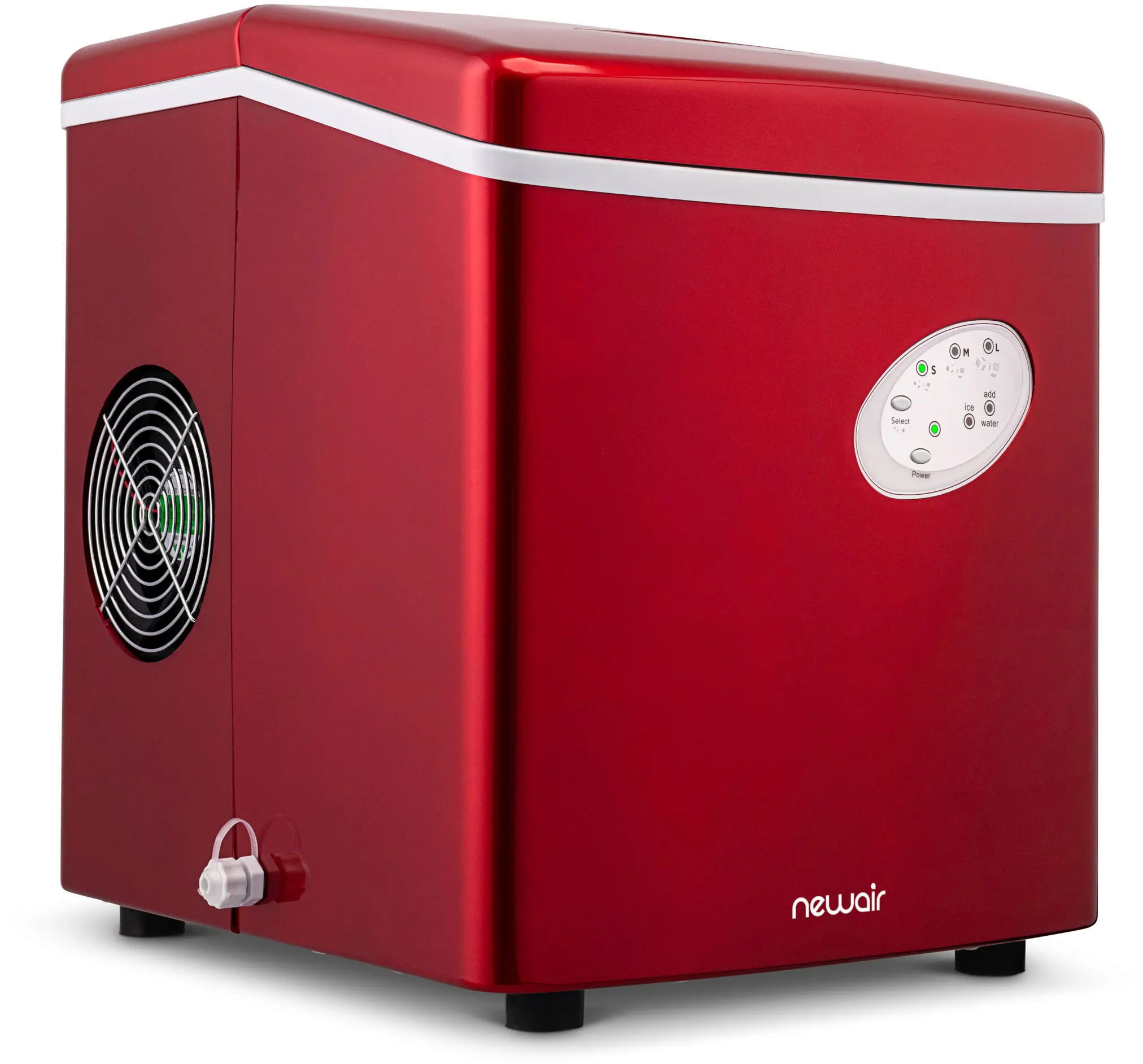 AI-100R New Air Ai-100 28 lb Portable Ice Maker - Red-4