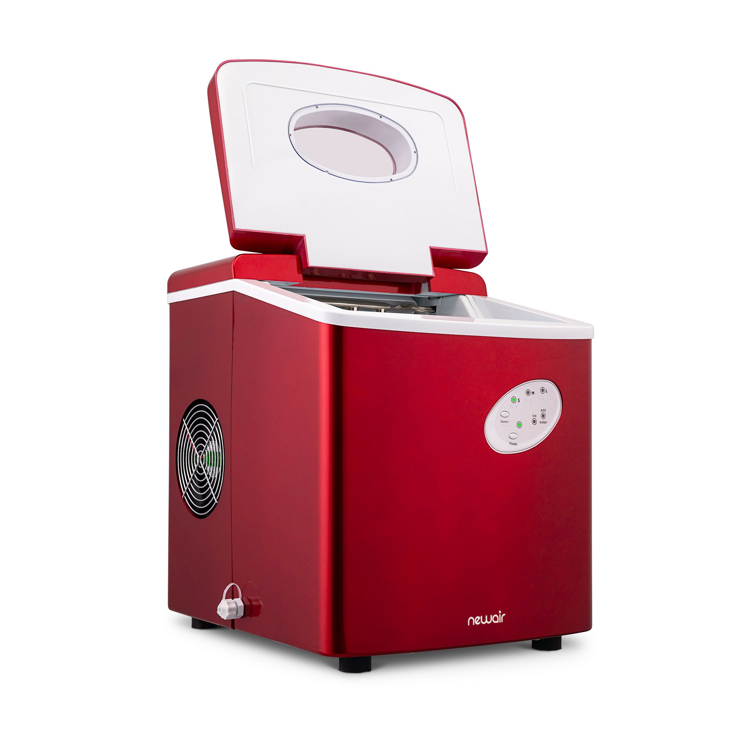 AI-100R New Air Ai-100 28 lb Portable Ice Maker - Red-6
