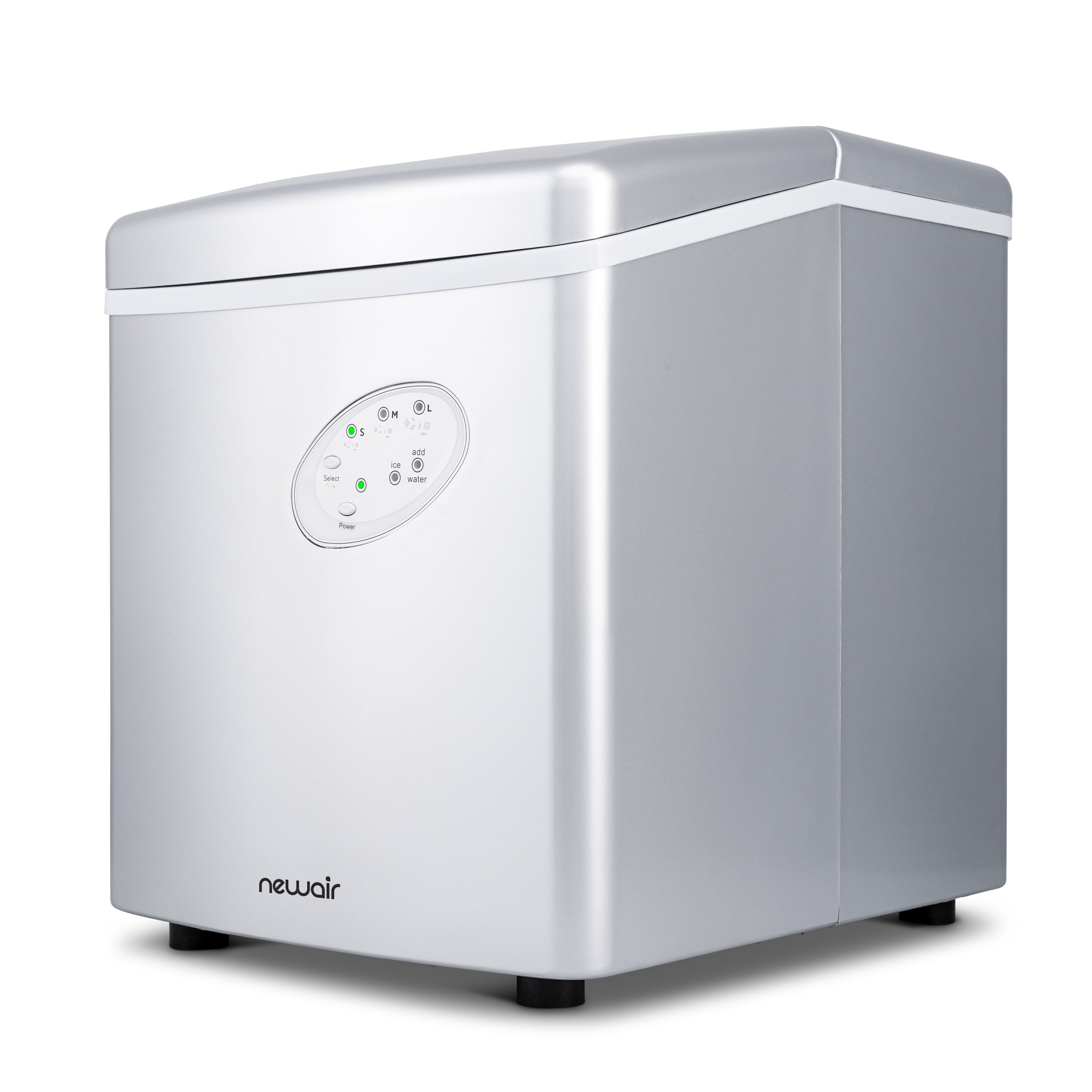 AI-100S New Air Ai-100 28 lb Portable Ice Maker - Stainless Steel-2