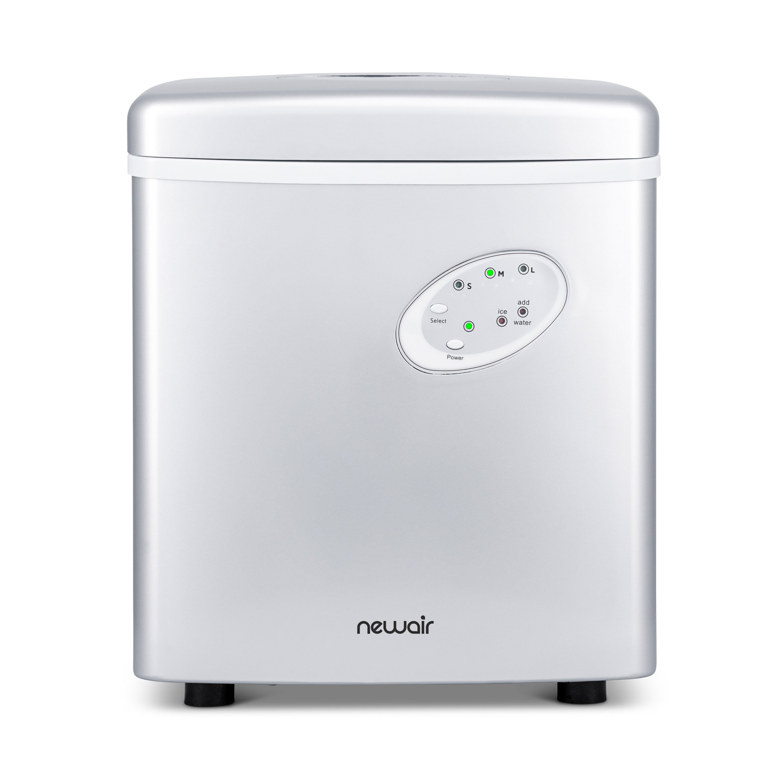 AI-100S New Air Ai-100 28 lb Portable Ice Maker - Stainless Steel-3