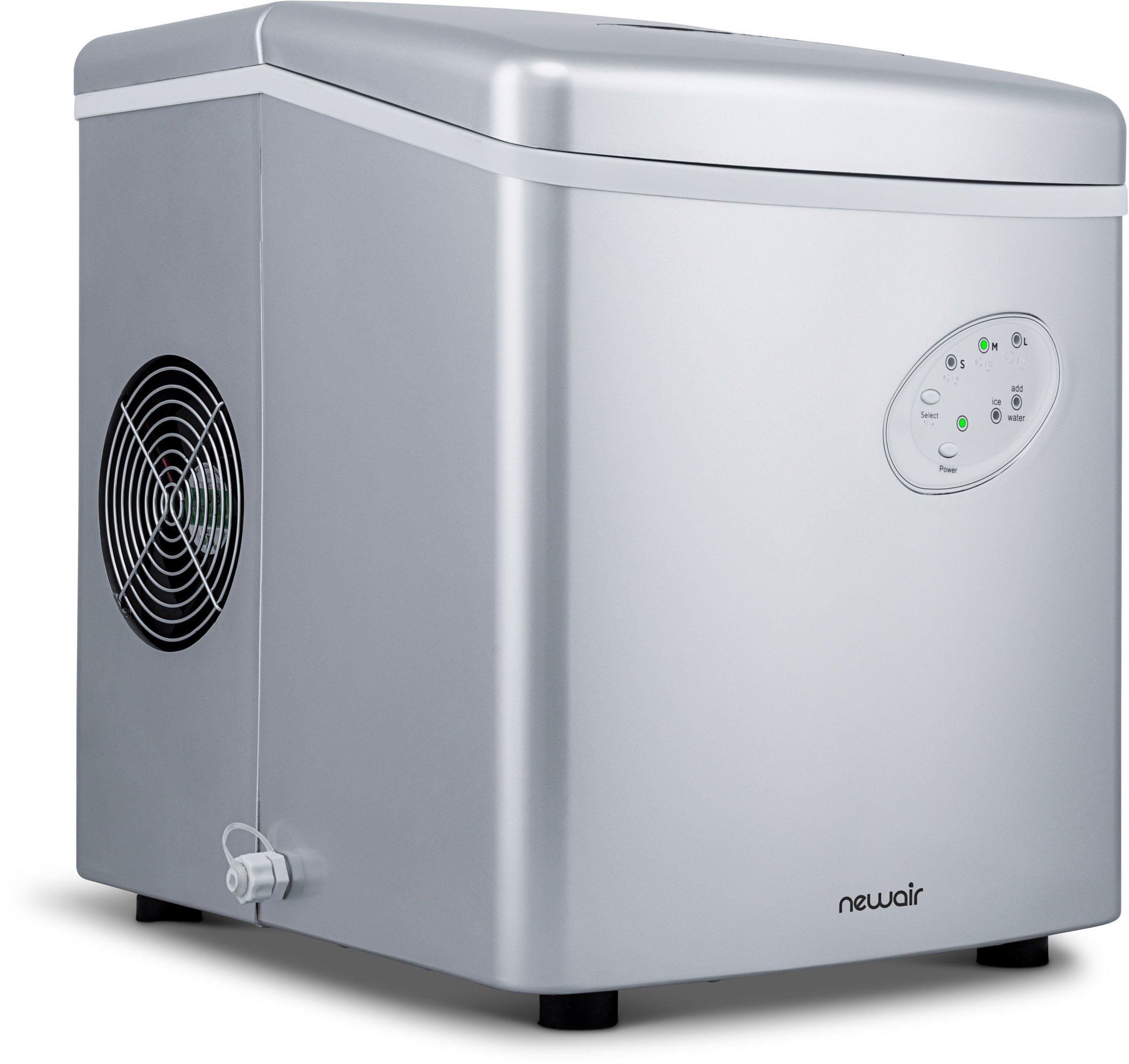 AI-100S New Air Ai-100 28 lb Portable Ice Maker - Stainless Steel-4