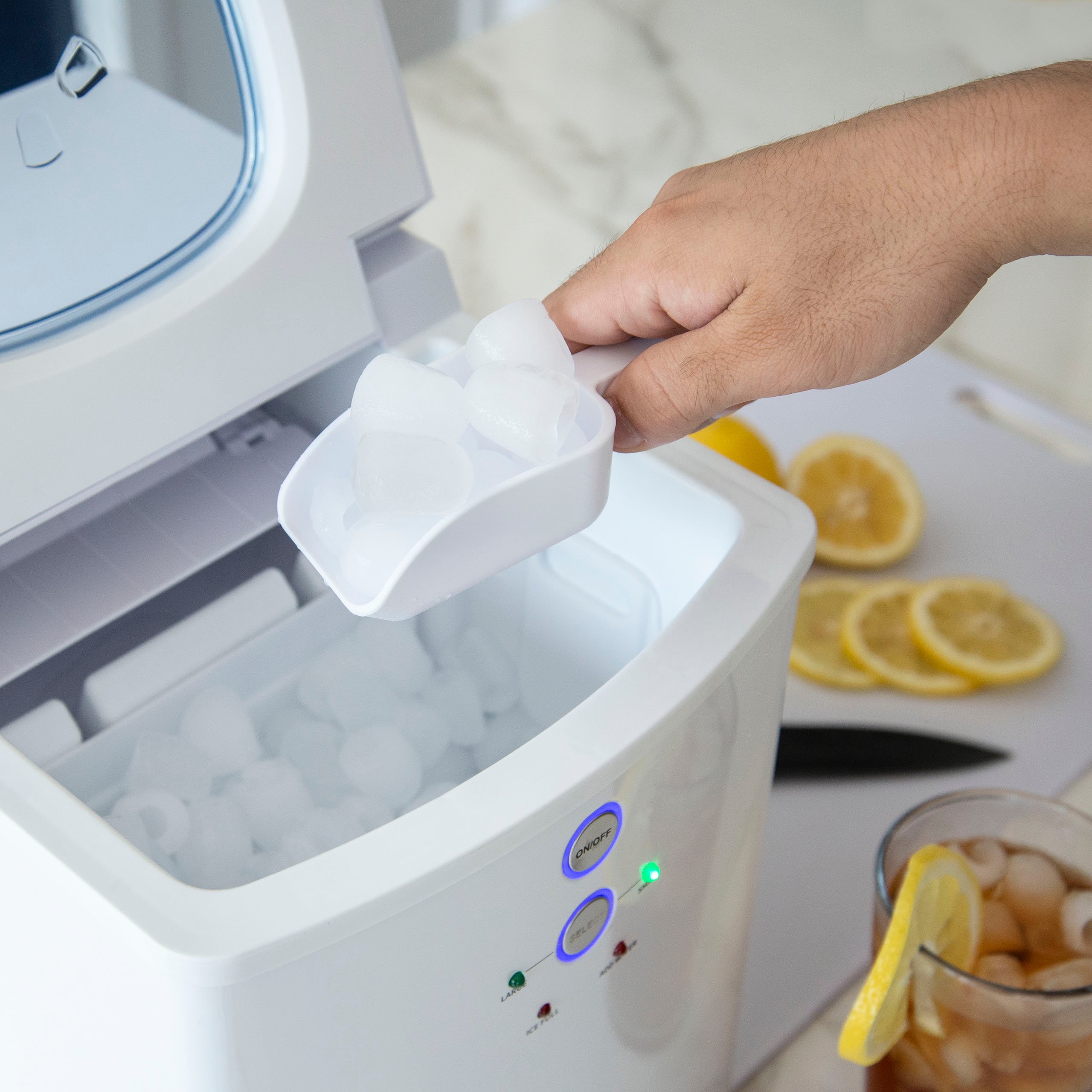 NIM033WH00 New Air 33 lb Portable Ice Maker - White-2