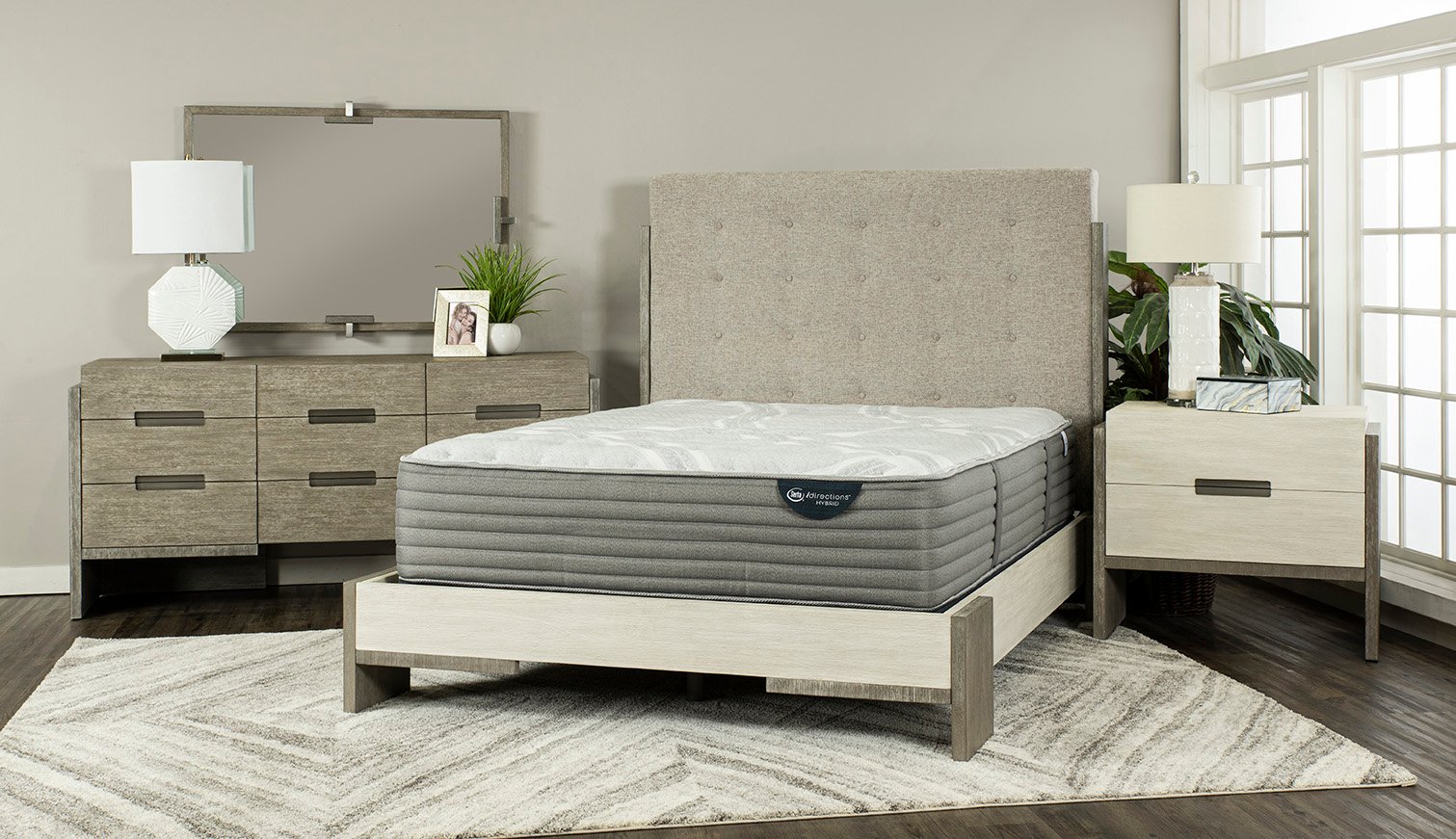 831221-3070 Serta Roslyn Hybrid Firm Cal-King Mattress - iDirections-3
