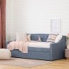 12945 Blue Daybed With Trundle-Tiara