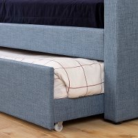 12978 Blue Daybed With Trundle-Fusion-3