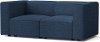 Modern Indigo Blue Loveseat - Node