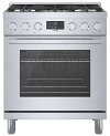 HGS8055UC Bosch 30 Inch 800 Freestanding Gas Range - 3.6 cu. ft., Stainless Steel
