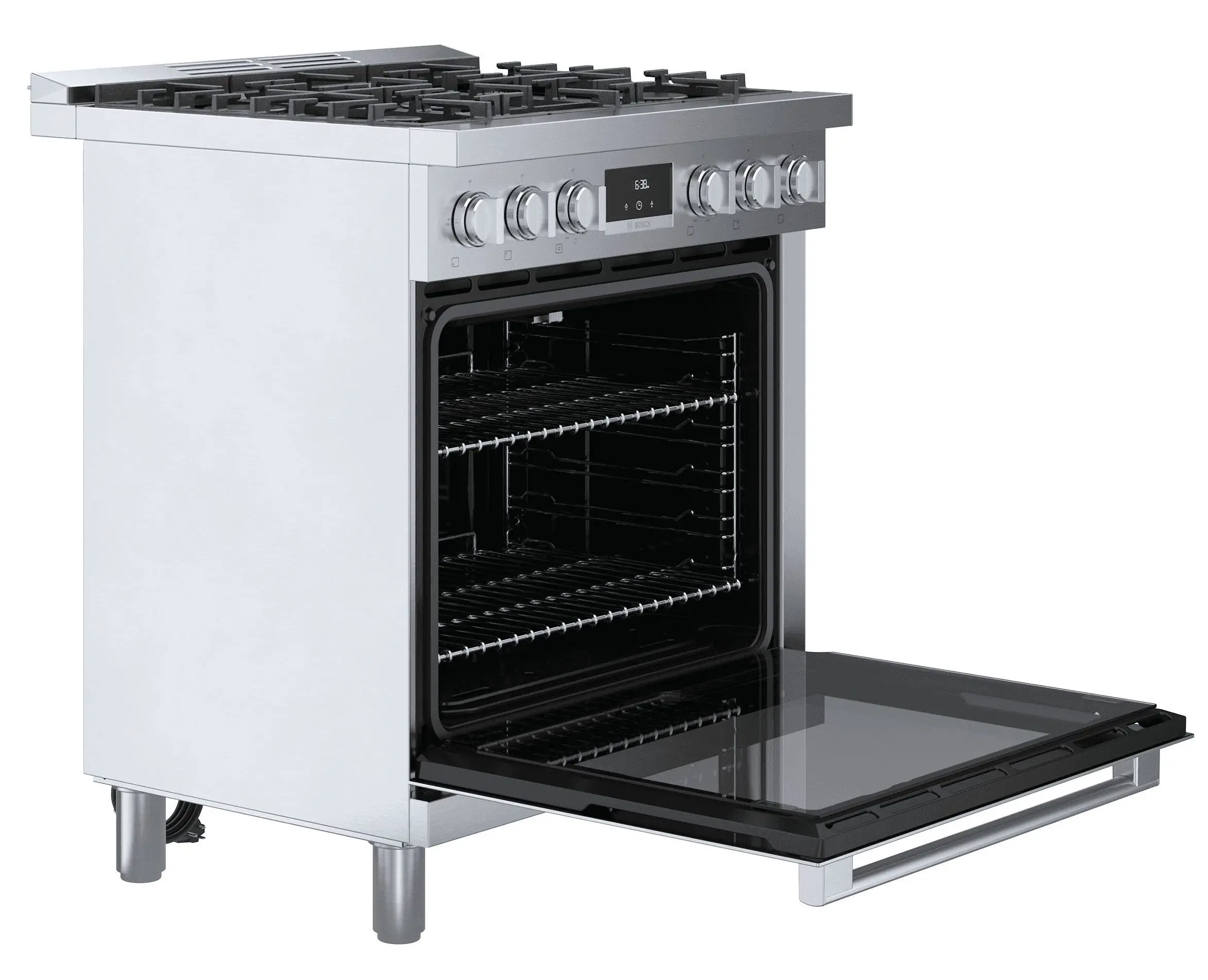 HGS8055UC Bosch 30 Inch 800 Freestanding Gas Range - 3.6 cu. ft., Stainless Steel-4